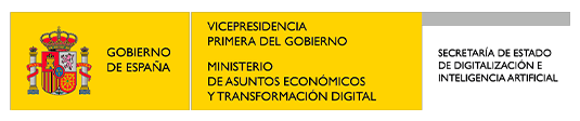 logo ministerio de asuntos económicos y transformación